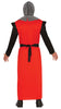 GP79691 – Ritterkostüm Mittelalter Karneval – Größe: 48 - 50 (M) – Farbe: Rot