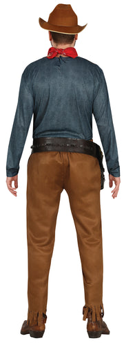 Cowboy Kostüm für Herren mit Kuhflecken Weste, Bild 7