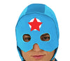 GP79710 – Superheld Blau Rot Kostüm Kapuze – Größe: 48 - 50 (M), 54 - 56 (XL) – Farbe: Blau