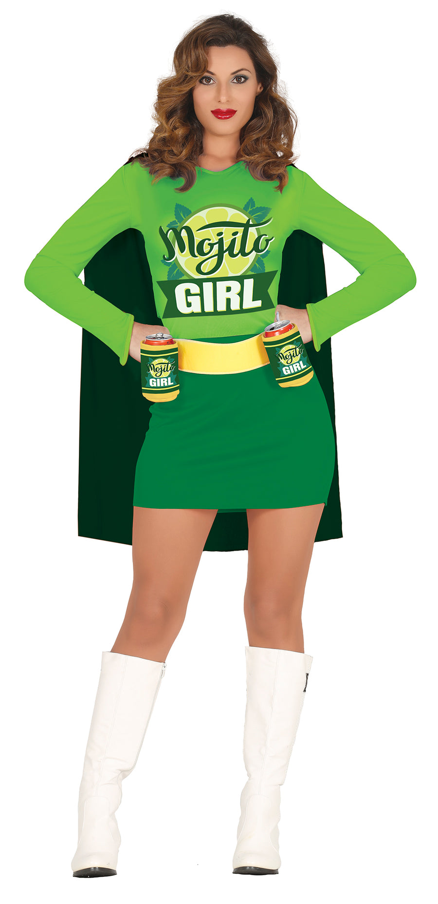 Mojito Superheldin Kostüm für Damen grün