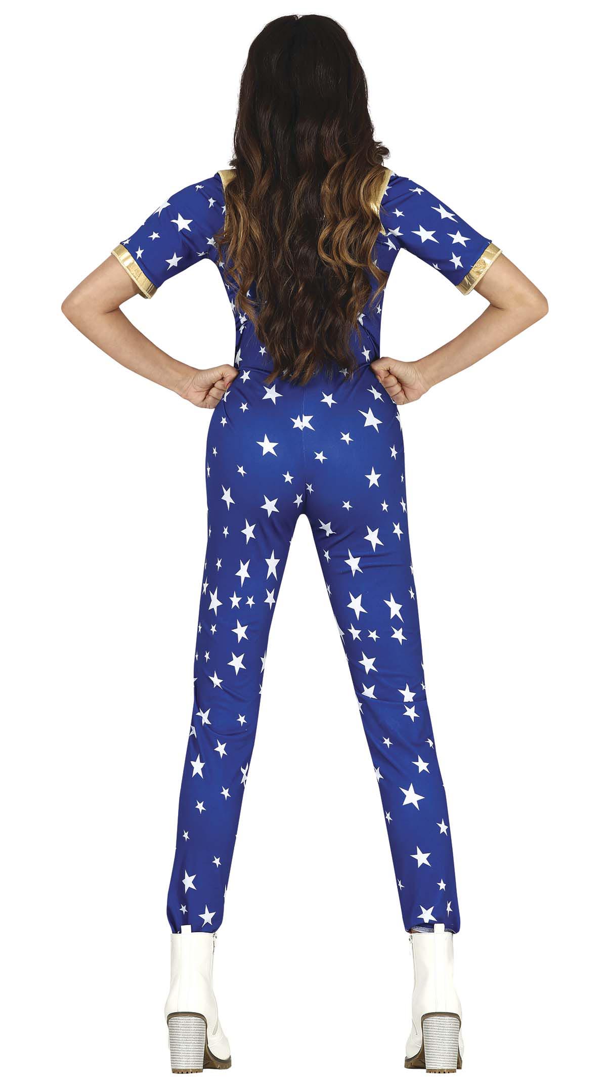 GP79727 – Superhelden Power Jumpsuit Sternen – Größe: 38 - 40 (M) – Farbe: Braun