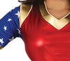 GP79727 – Superhelden Power Jumpsuit Sternen – Größe: 38 - 40 (M) – Farbe: Braun