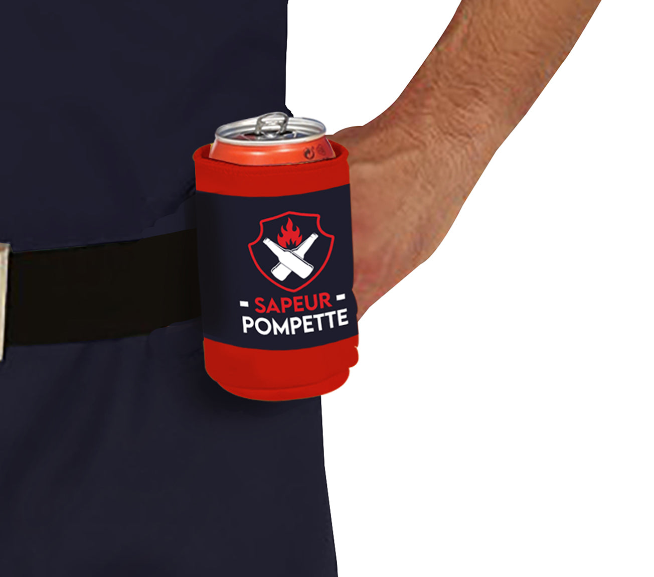GP79736 – Feuerwehrmann Partyoutfit Junggesellen – Größe: 52 - 54 (L) – Farbe: Schwarz