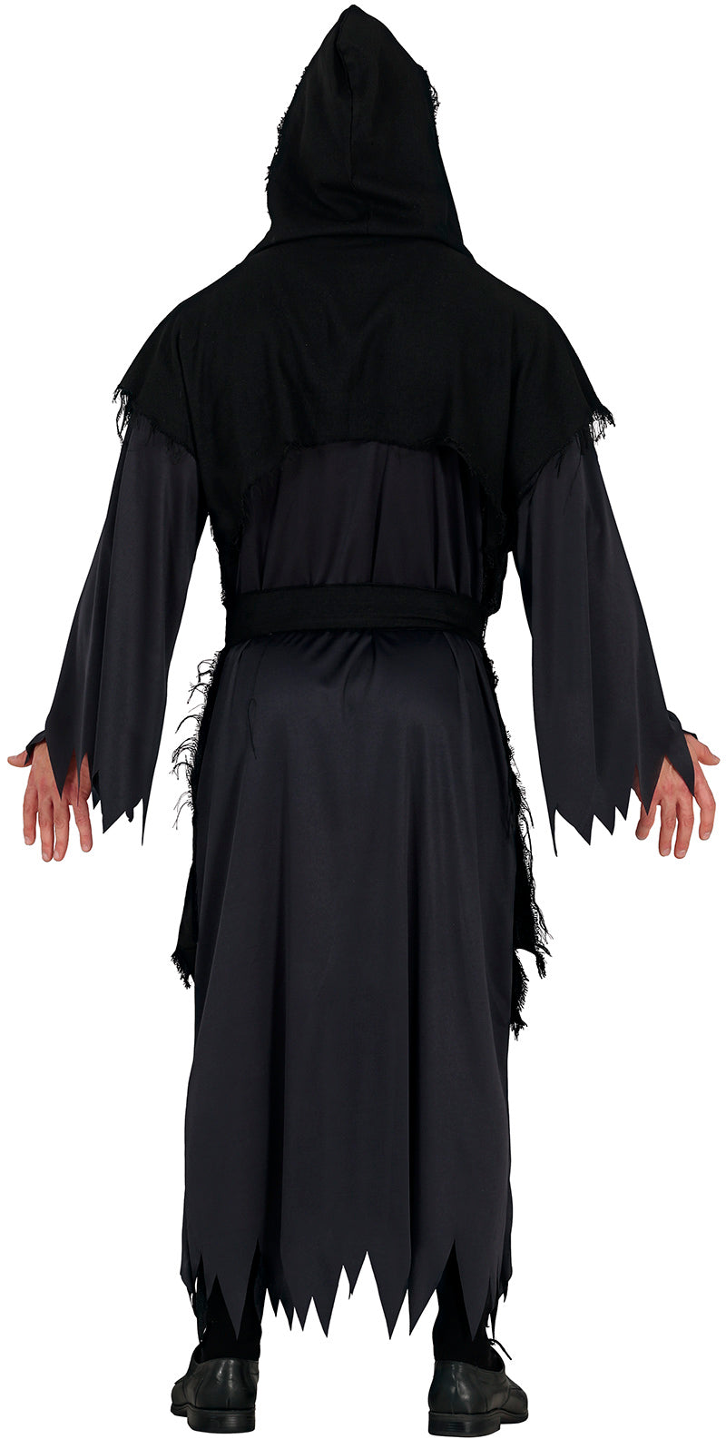 GP79742 – Düsterer Schatten Kapuze Mantel Maskerade – Größe: 52 - 54 (L) – Farbe: Schwarz