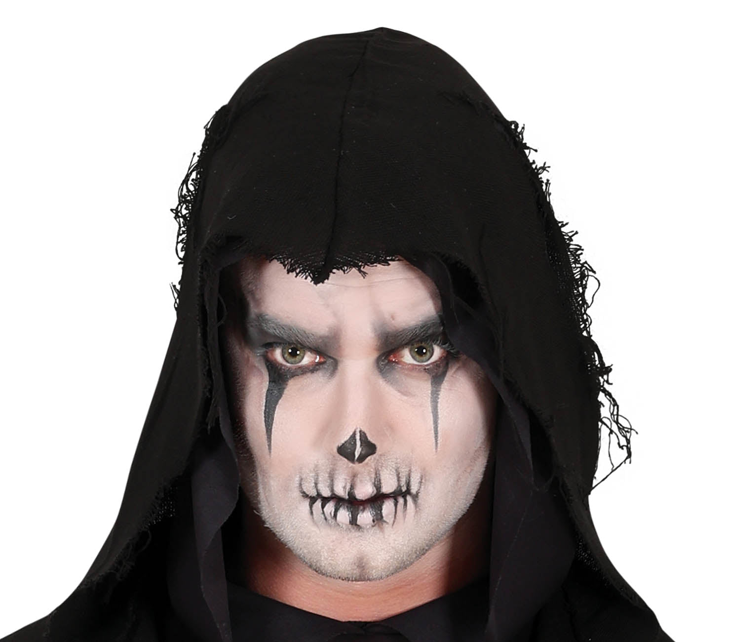 GP79742 – Düsterer Schatten Kapuze Mantel Maskerade – Größe: 52 - 54 (L) – Farbe: Schwarz