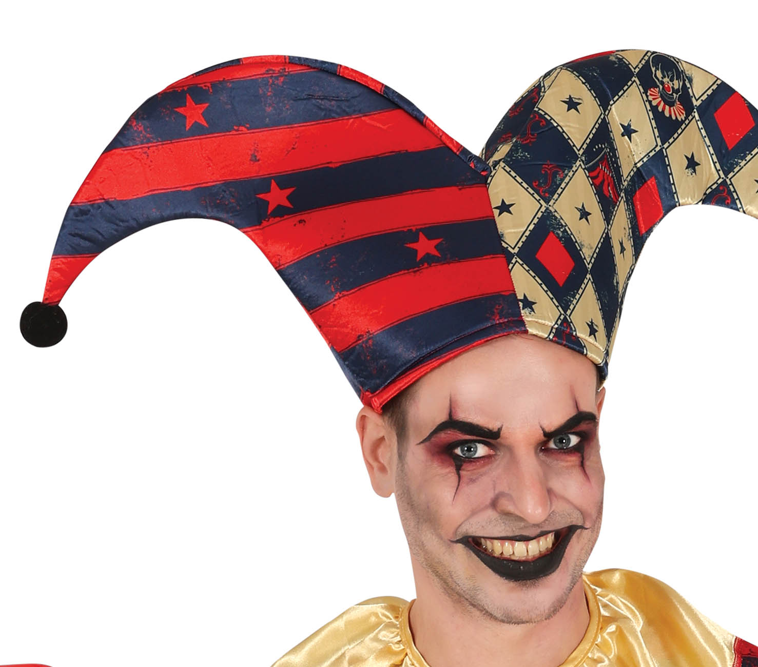 GP79752 – Clown Halloween Kostüm Narrenspaß – Größe: 52 - 54 (L) – Farbe: Schwarz