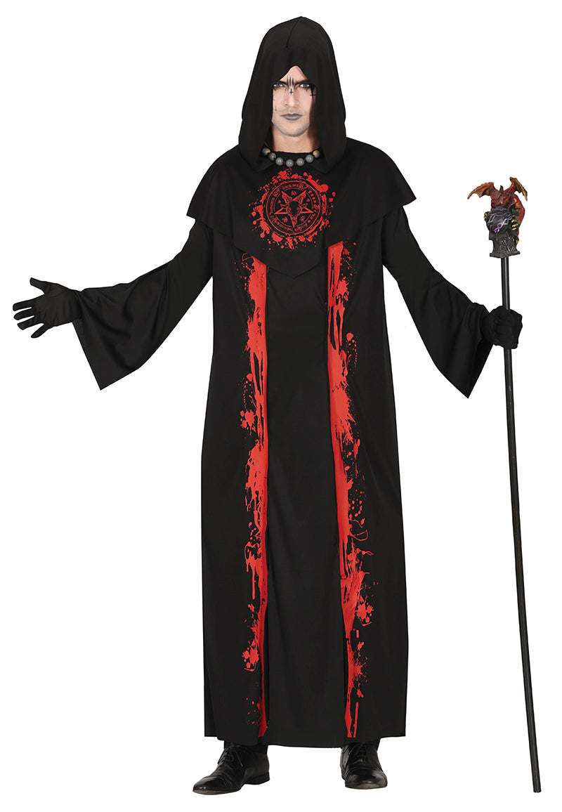 Ritualmeister Kostüm für Herren schwarz