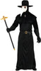GP79756 – Mittelalter Geisterdoktor Kostüm – Größe: 52 - 54 (L) – Farbe: Schwarz