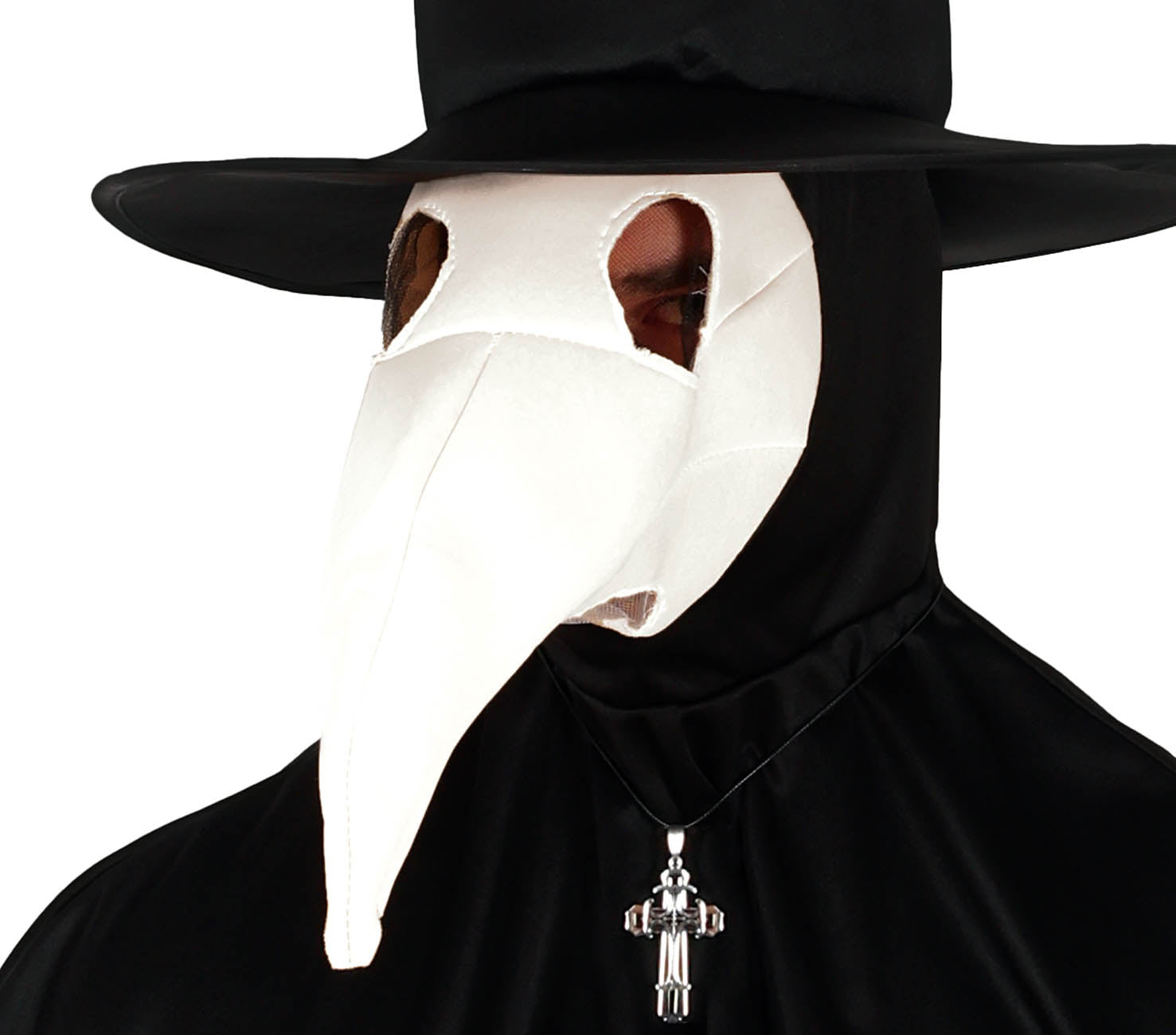 GP79756 – Mittelalter Geisterdoktor Kostüm – Größe: 52 - 54 (L) – Farbe: Schwarz