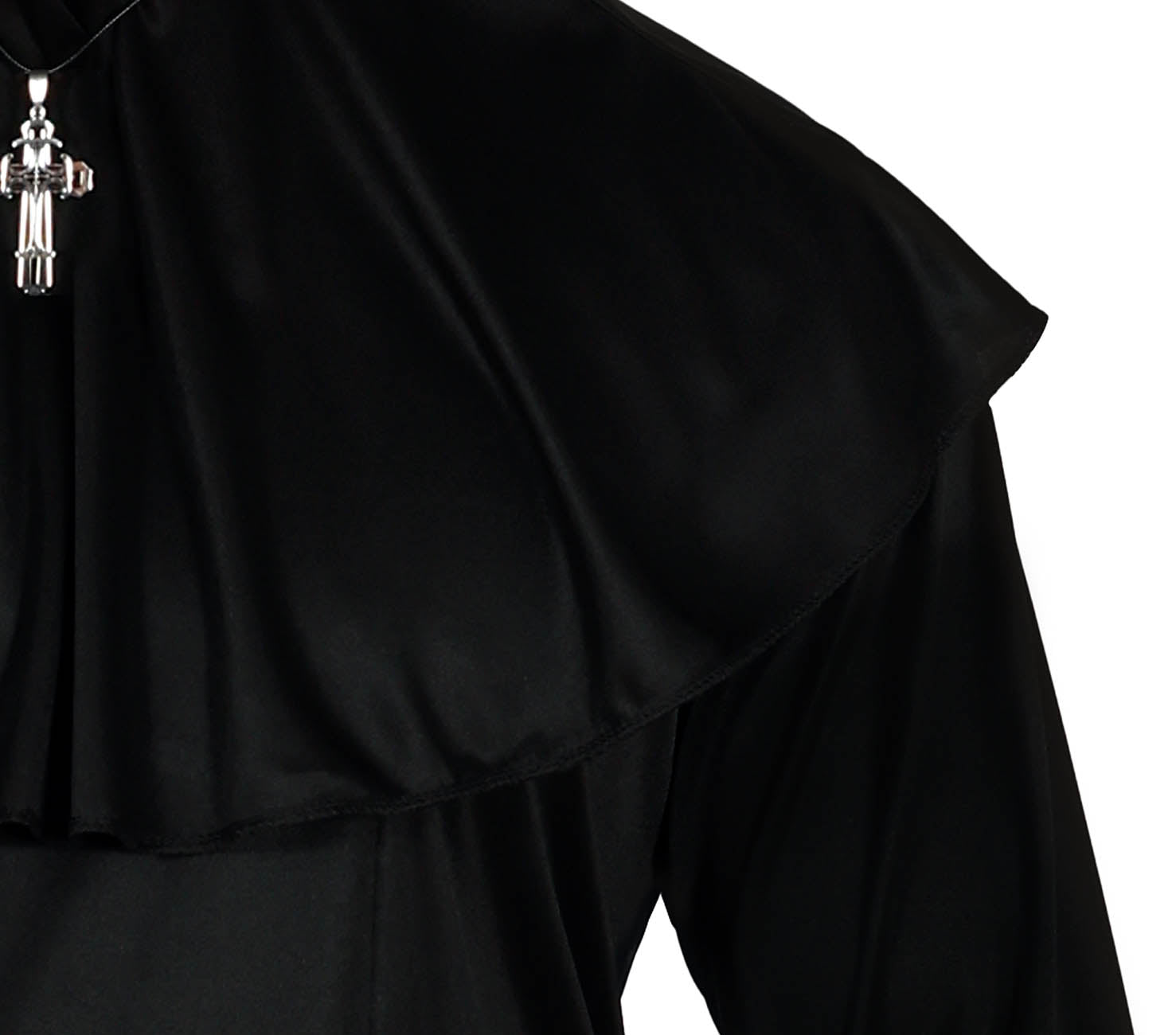 GP79756 – Mittelalter Geisterdoktor Kostüm – Größe: 52 - 54 (L) – Farbe: Schwarz