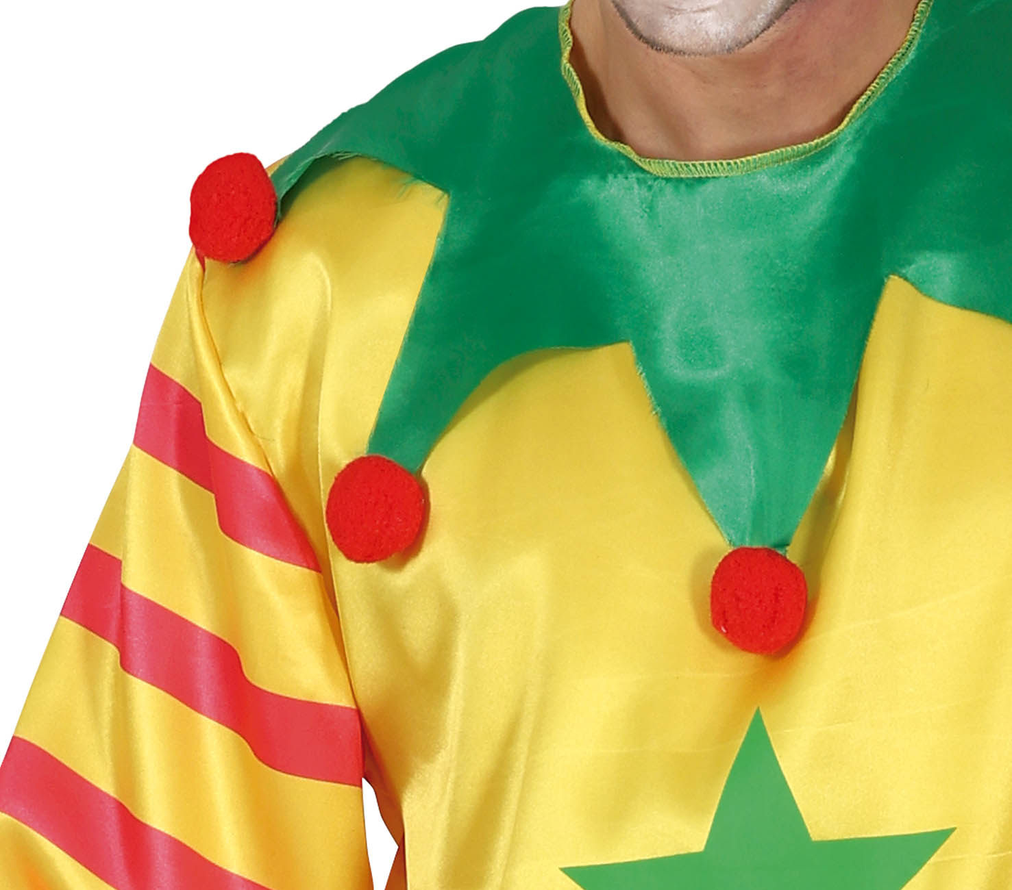 GP79757 – Clown Kostüm Grusel Zirkus Horror – Größe: 52 - 54 (L) – Farbe: Gelb