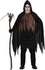 GP79758 – Halloween Sensemann Tunika Mit Kapuze – Größe: 52 - 54 (L) – Farbe: Schwarz