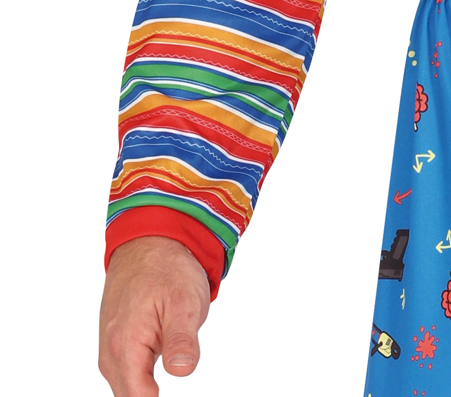 GP79759 – Halloween Puppe Kostüm Psycho Grusel – Größe: 48 - 50 (M) – Farbe: Blau