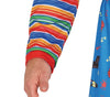 GP79759 – Halloween Puppe Kostüm Psycho Grusel – Größe: 48 - 50 (M) – Farbe: Blau