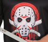 GP79764 – Hockey Horror Outfit Halloween Kostuem – Größe: 48 - 50 (M) – Farbe: Schwarz