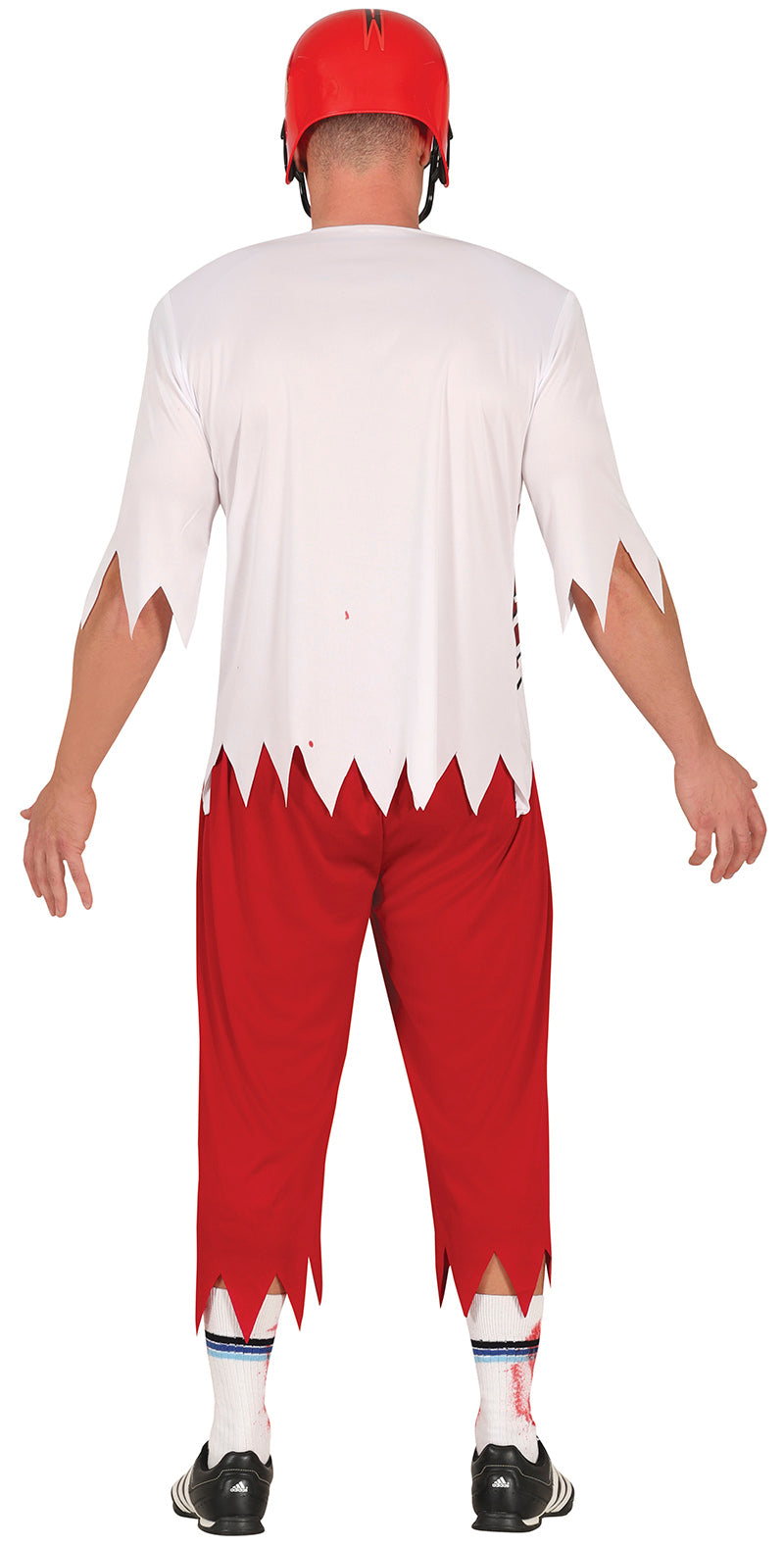 GP79766 – Zombie Football Spieler Kostüm – Größe: 48 - 50 (M) – Farbe: Rot, Ansicht 2
