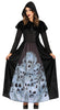 GP79773 – Halloween Geisterkapuze Zaubergewand – Größe: 38 - 40 (M) – Farbe: Schwarz