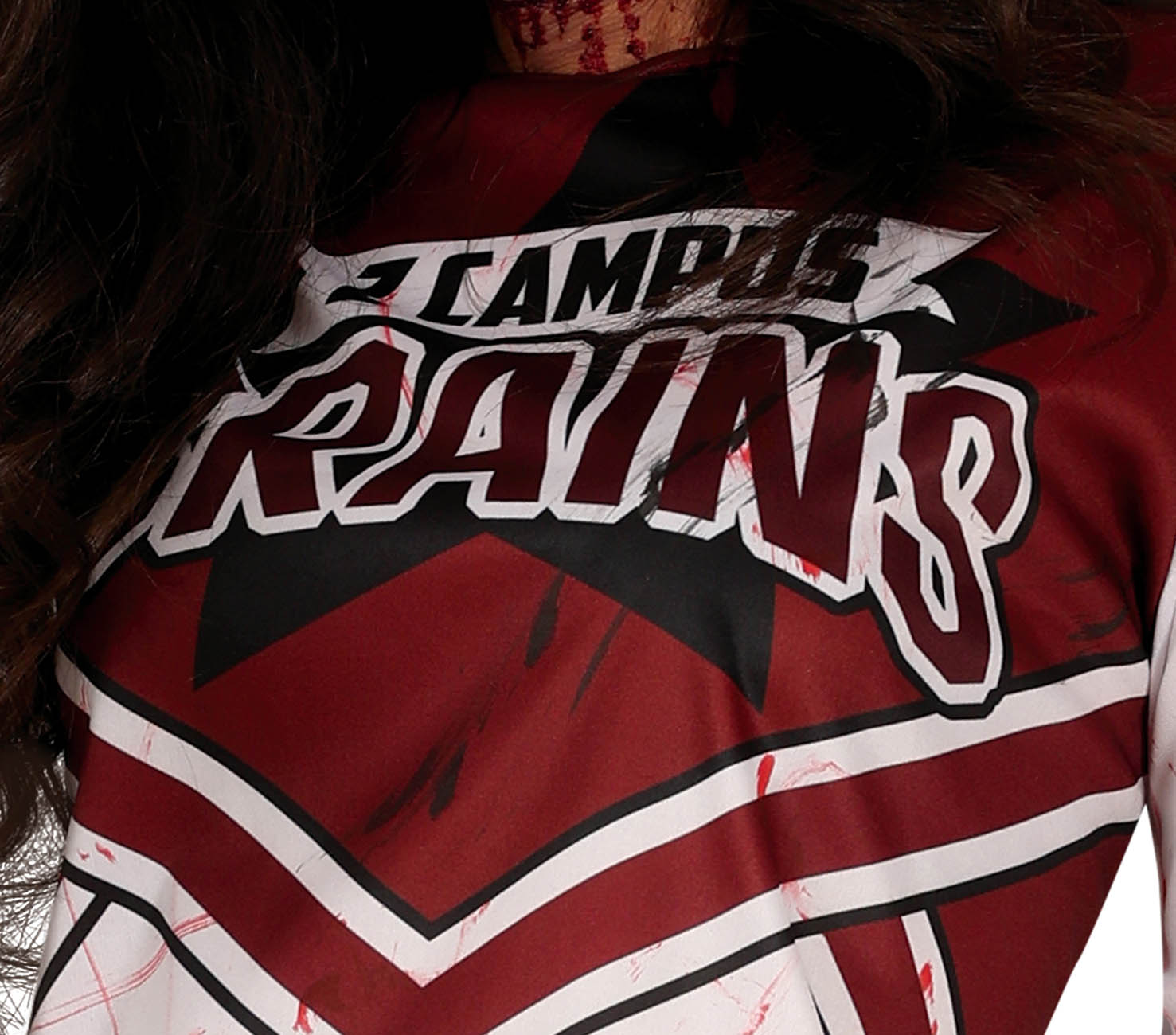 GP79793 – Zombie Cheerleader Halloween Sport – Größe: 38 - 40 (M) – Farbe: Rot