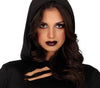 GP79795 – Halloween Mörderische Kapuzenrobe Schwarze – Größe: 42 - 44 (L) – Farbe: Schwarz