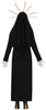 GP79797 – Religion Halloween Heilige Maske – Größe: 38 - 40 (M) – Farbe: Schwarz