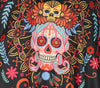 GP79803 – Mexikanischer Halloween Poncho – Größe: 38 - 40 (M) – Farbe: Schwarz
