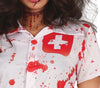 GP79804 – Zombie Krankenschwester Kostüm – Größe: 38 - 40 (M) – Farbe: Weiß