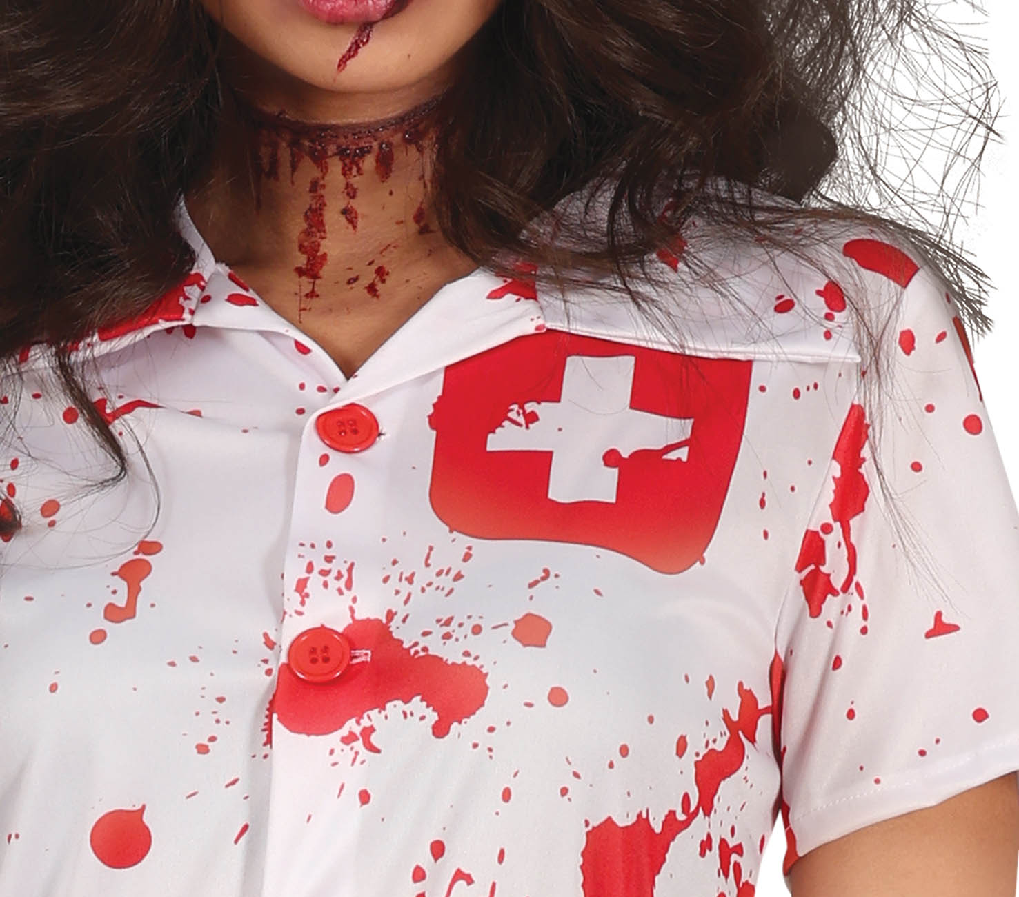 GP79804 – Zombie Krankenschwester Kostüm – Größe: 42 - 44 (L) – Farbe: Weiß