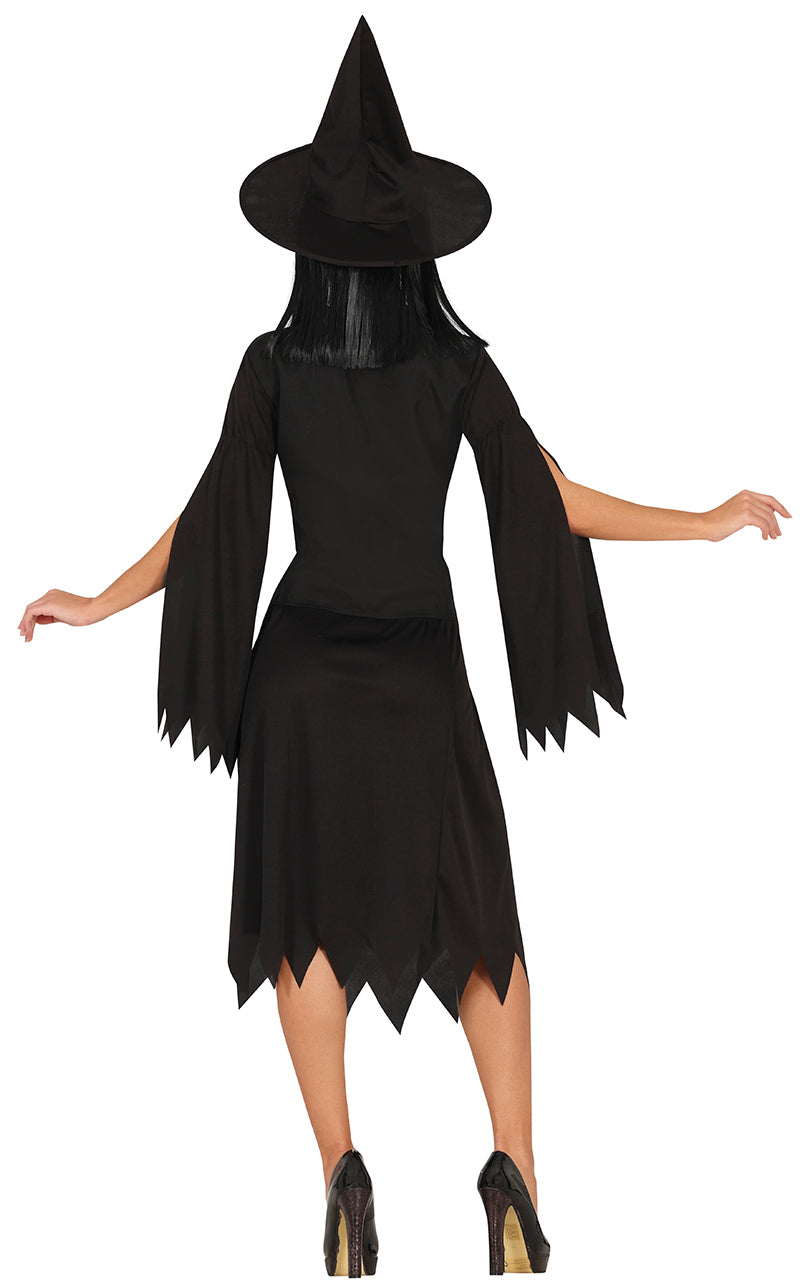 GP79806 – Hexe Halloween Magische Nacht – Größe: 42 - 44 (L) – Farbe: Schwarz