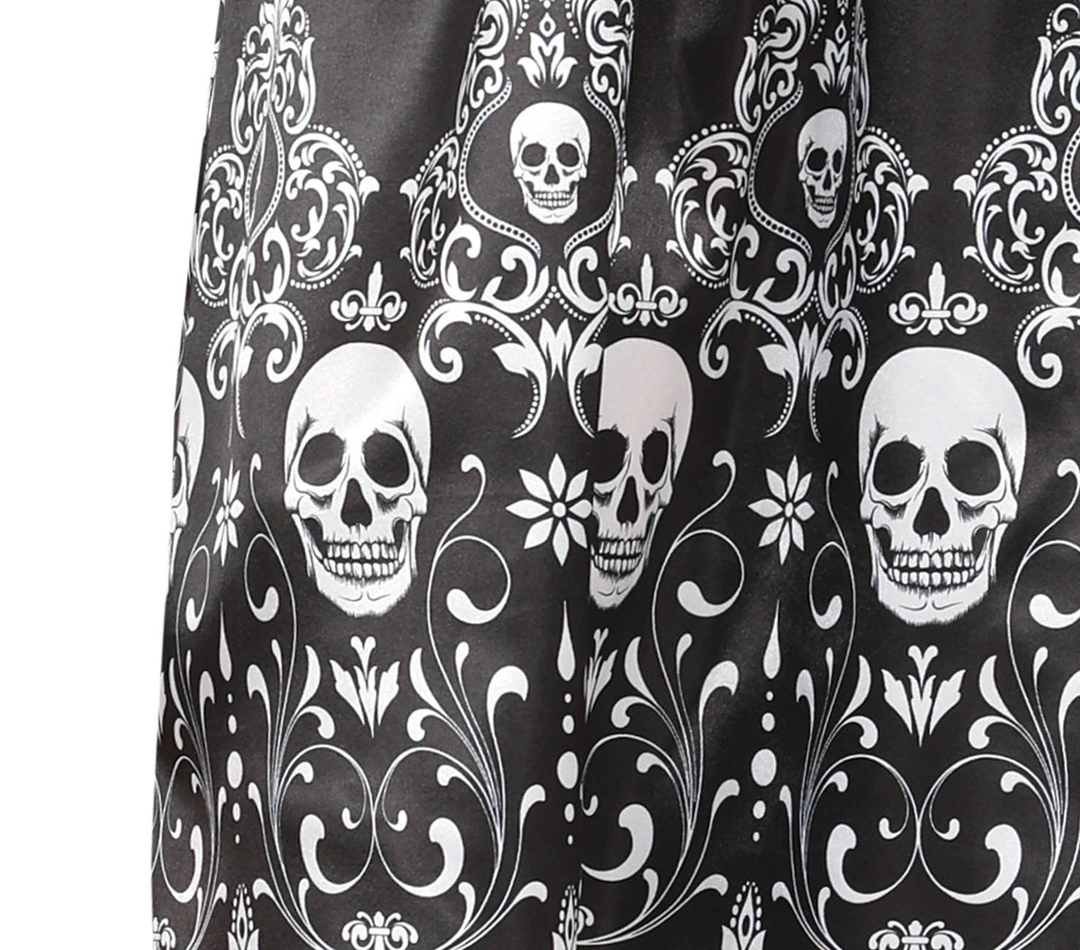 GP79811 – Skelett Königin Halloween Kostüm Gothic – Größe: 36 - 38 (S) – Farbe: Schwarz