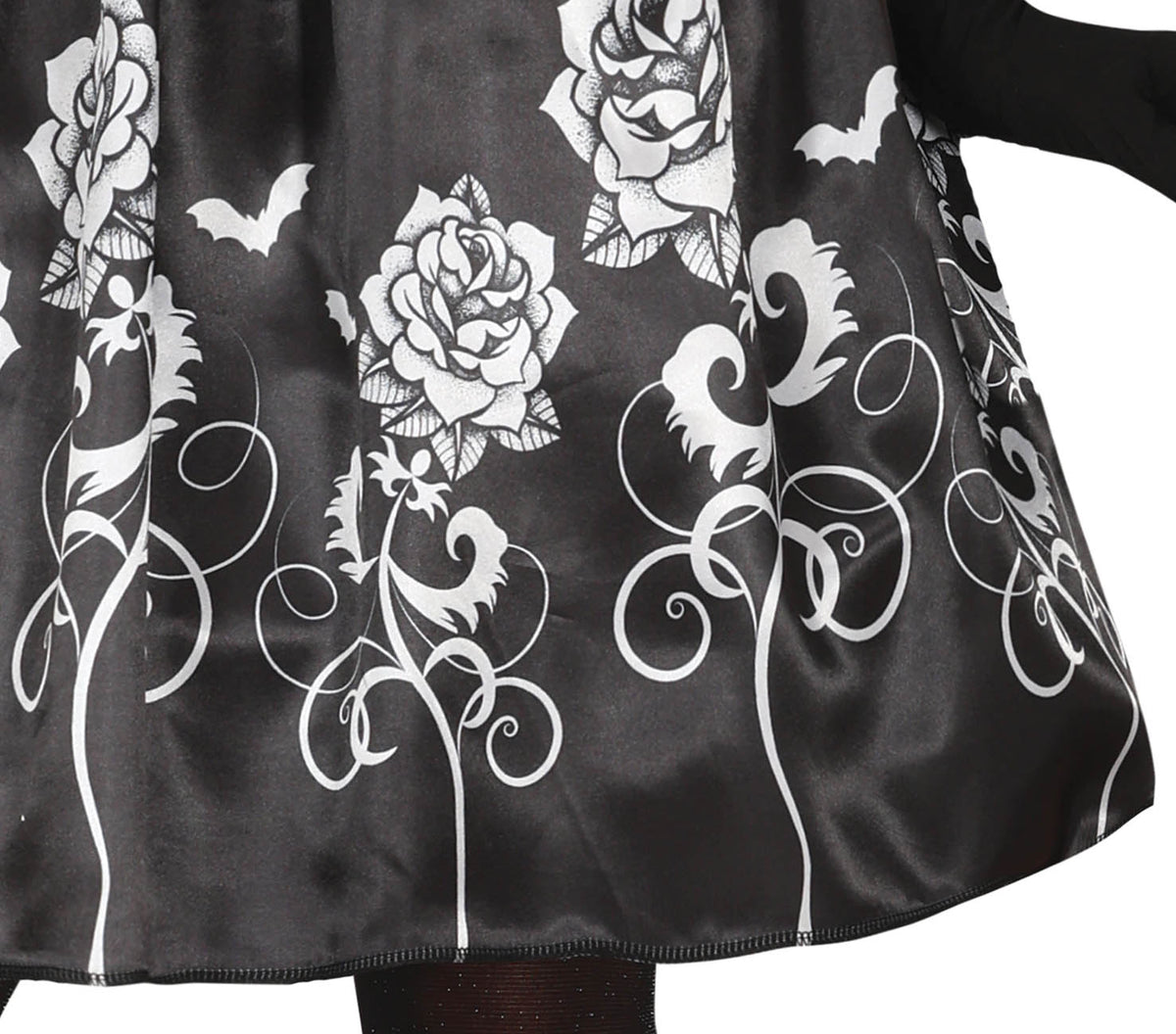 GP79814 – Halloween Gothic Tänzerin Kostüm Kleid – Größe: 38 - 40 (M) – Farbe: Schwarz