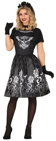Halloween Gothic Tänzerin Kostüm Kleid, Bild 6
