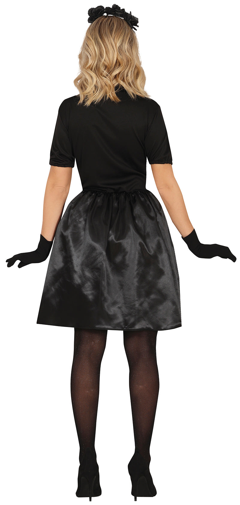 GP79814 – Halloween Gothic Tänzerin Kostüm Kleid – Größe: 42 - 44 (L) – Farbe: Schwarz