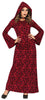 GP79819 – Magierin Halloween Gewand Rot Schwarz – Größe: 36 - 38 (S) – Farbe: Rot