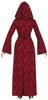 GP79819 – Magierin Halloween Gewand Rot Schwarz – Größe: 36 - 38 (S) – Farbe: Rot