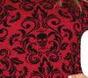 GP79819 – Magierin Halloween Gewand Rot Schwarz – Größe: 42 - 44 (L) – Farbe: Rot