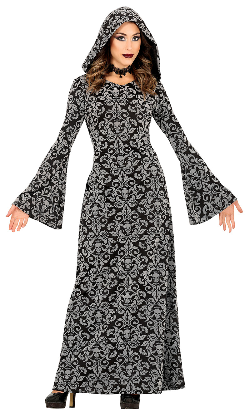 GP79822 – Magierin Mittelalter Hexenkostüm – Größe: 38 - 40 (M) – Farbe: Schwarz