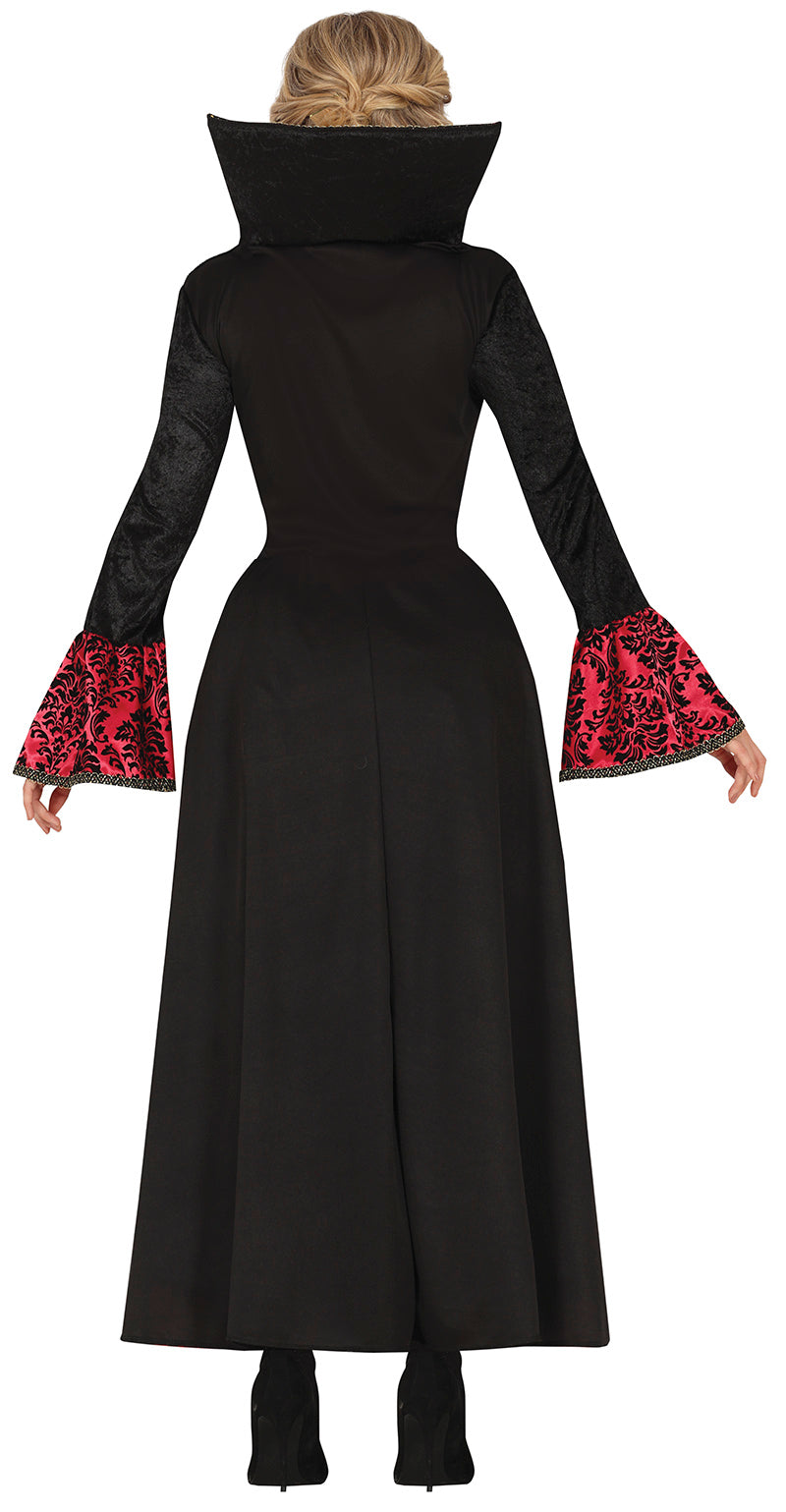 GP79825 – Vampir Halloween Kleid Gotische Königin – Größe: 42 - 44 (L) – Farbe: Rot