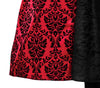 GP79825 – Vampir Halloween Kleid Gotische Königin – Größe: 42 - 44 (L) – Farbe: Rot