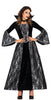 GP79828 – Halloween Vampir Gräfin Kostüm Edel – Größe: 36 - 38 (S) – Farbe: Schwarz