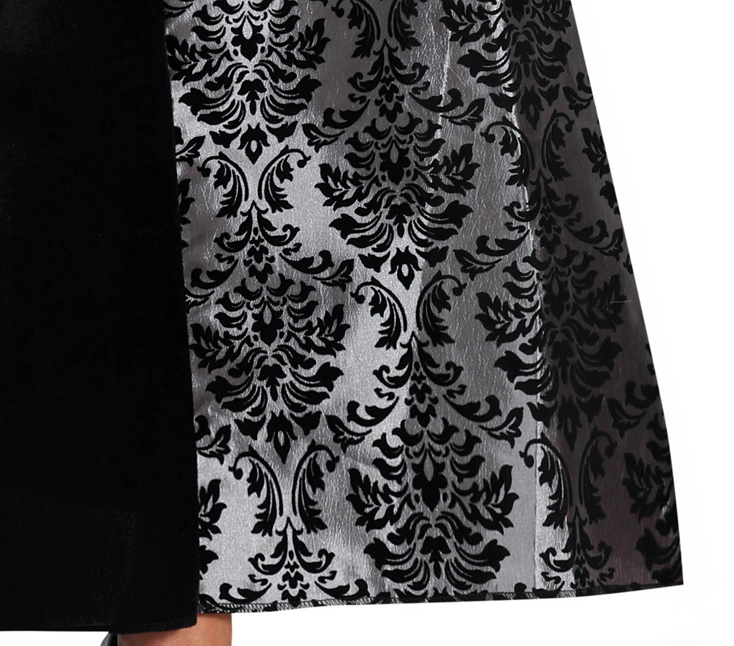 GP79828 – Halloween Vampir Gräfin Kostüm Edel – Größe: 36 - 38 (S) – Farbe: Schwarz
