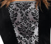GP79828 – Halloween Vampir Gräfin Kostüm Edel – Größe: 38 - 40 (M) – Farbe: Schwarz