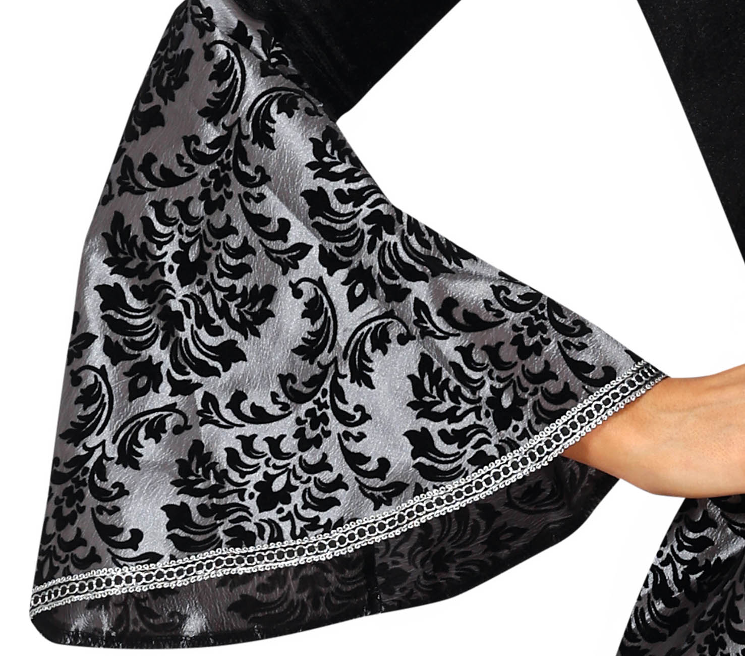 GP79828 – Halloween Vampir Gräfin Kostüm Edel – Größe: 38 - 40 (M) – Farbe: Schwarz