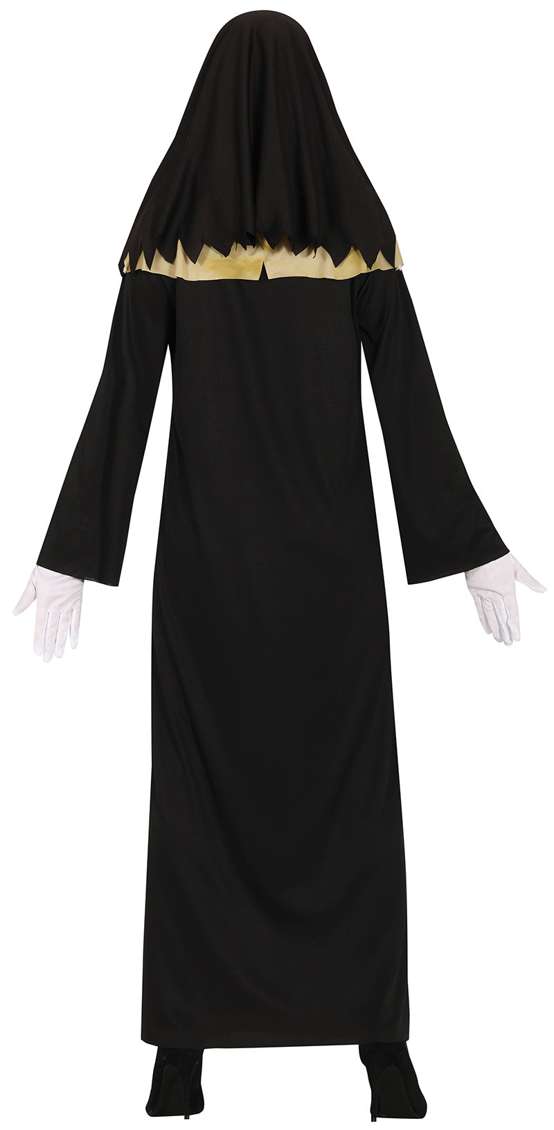GP79831 – Horrornonne Halloween Kostüm – Größe: 42 - 44 (L) – Farbe: Schwarz