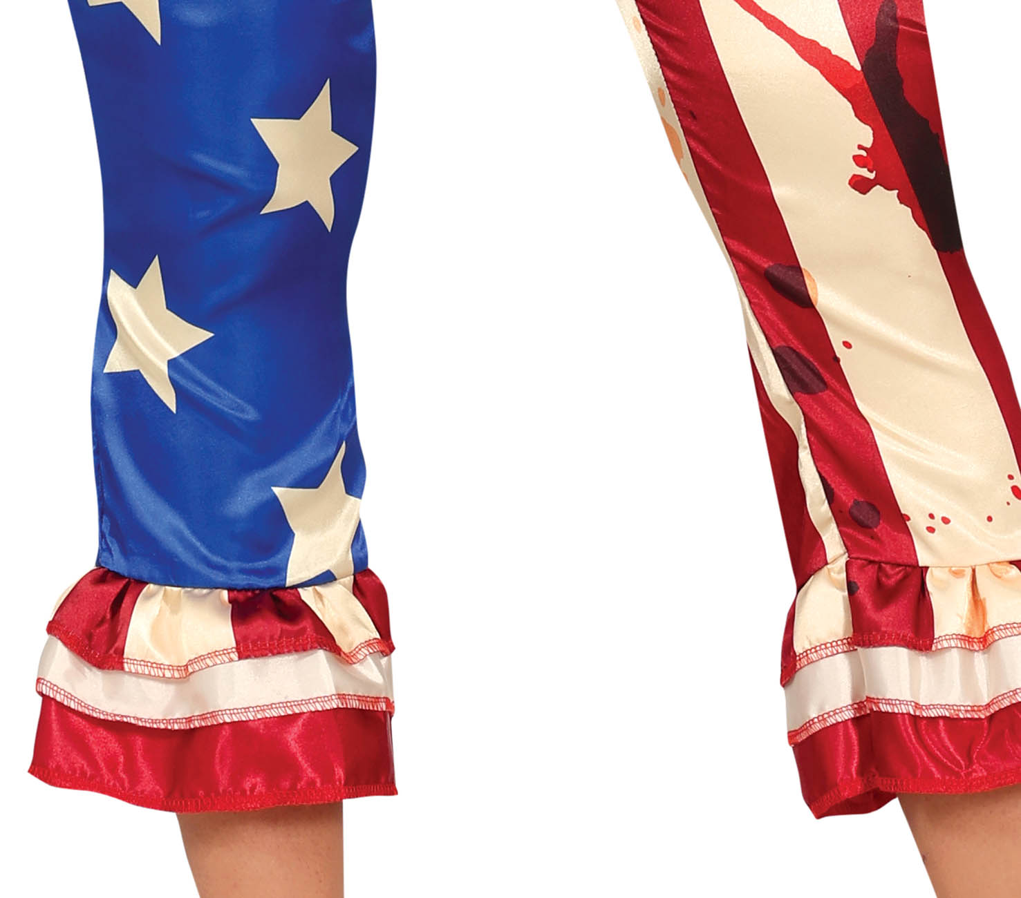 GP79836 – Clown Amerika Halloween Kostüm Gruselig – Größe: 38 - 40 (M) – Farbe: Blau
