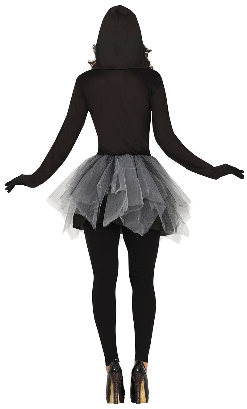 GP79839 – Skelett Halloween Kostüm Tutu Set – Größe: 36 - 38 (S) – Farbe: Weiß, Ansicht 2