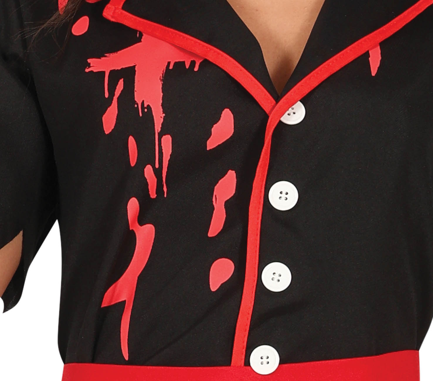 GP79842 – Zombie Krankenschwester Horror Halloween – Größe: 38 - 40 (M) – Farbe: Schwarz