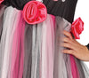 GP79847 – Mexiko Halloween Skelett Blütenzauber – Größe: 36 - 38 (S) – Farbe: Schwarz