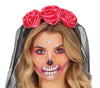 GP79847 – Mexiko Halloween Skelett Blütenzauber – Größe: 38 - 40 (M) – Farbe: Schwarz