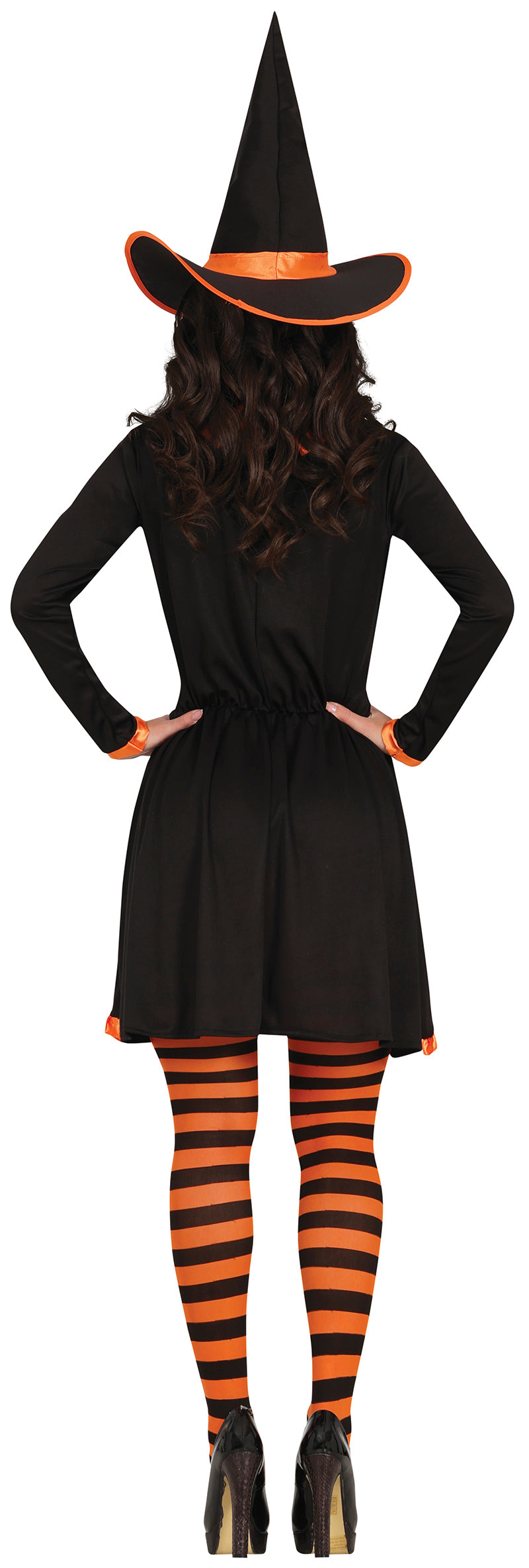 GP79850 – Hexe Halloween Kostüm Magierin – Größe: 38 - 40 (M) – Farbe: Schwarz, Ansicht 2