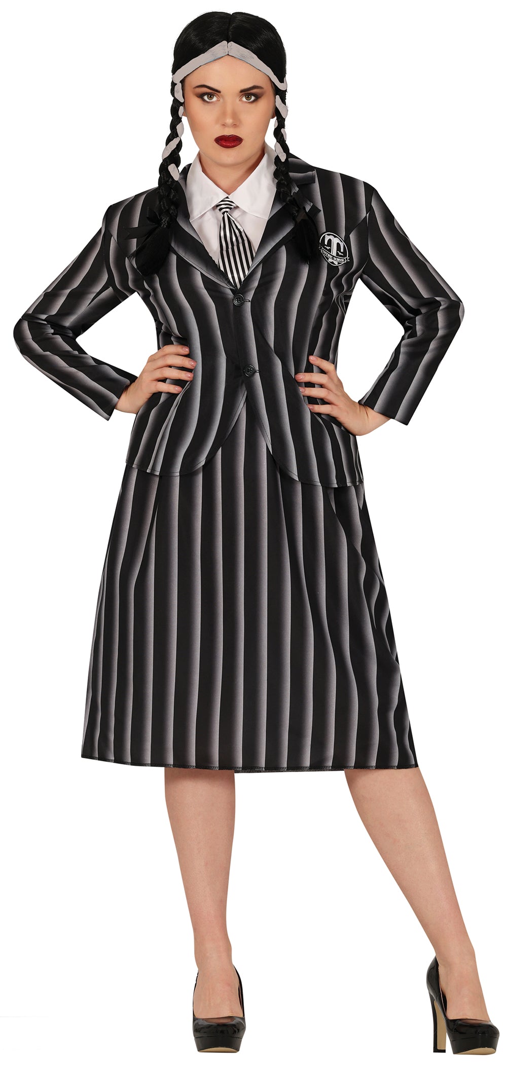 GP79855 – Halloween Film Streifen Kostüm – Größe: 44 - 46 (XL) – Farbe: Schwarz